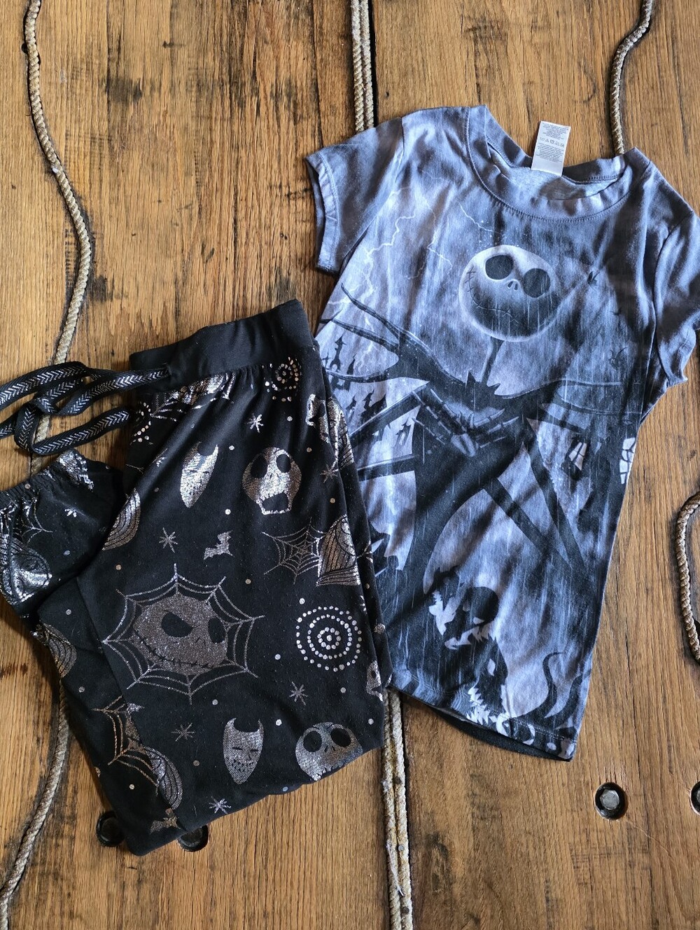 Disney Nightmare Before Christmas Pajama Set Juniors